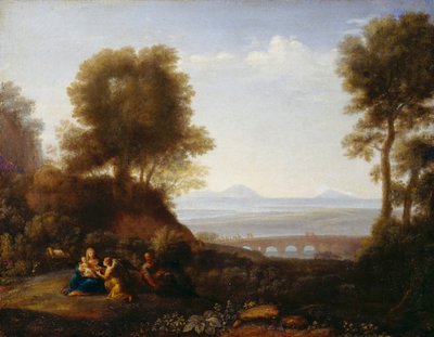 Riposo durante la Fuga in Egitto da Claude Lorrain